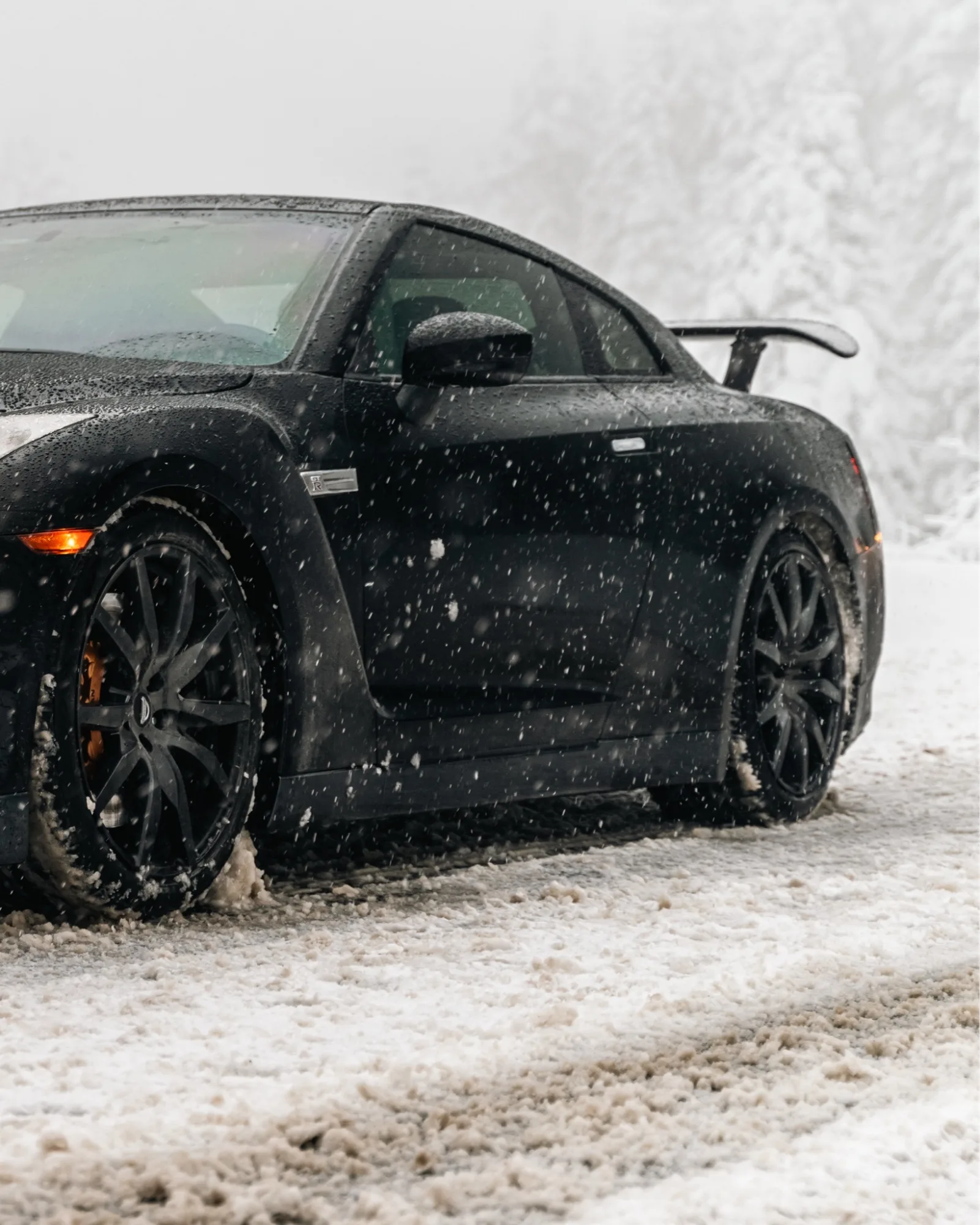 Frozen asphalt whispers.
