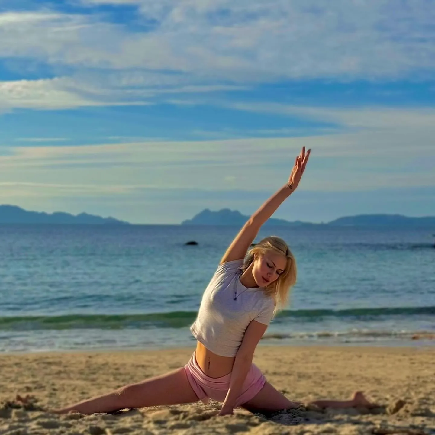 Sea salt whispers and sun-drenched skin.