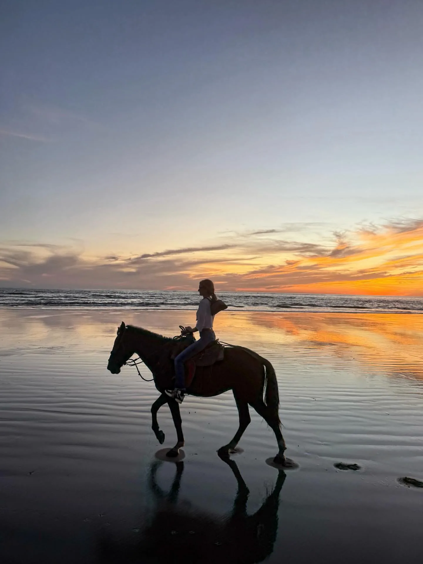 Dusk settles on the Pacific.